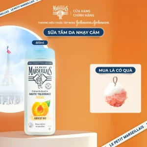 Sữa Tắm Pháp Le Petit Marseillais Làm Mềm Da Siêu dịu nhẹ Quả Mơ