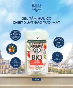 Gel Tắm Hữu Cơ Le Petit Marseillais Với Chiết Xuất Đào Tươi Mát 250ml