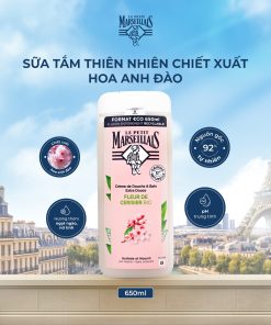 Sữa Tắm Pháp Le Petit Marseillais Dịu Nhẹ Hoa Anh Đào Hữu Cơ