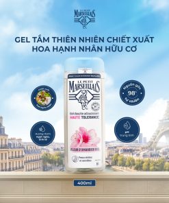 Gel Tắm Pháp Le Petit Marseillais Làm Mềm Da Siêu dịu nhẹ Hương Hoa Hạnh Nhân