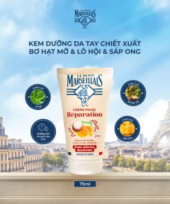 Kem Dưỡng Tay Pháp Le Petit Marseillais Bơ Hạt Mỡ, Lô Hội, Sắp Ong